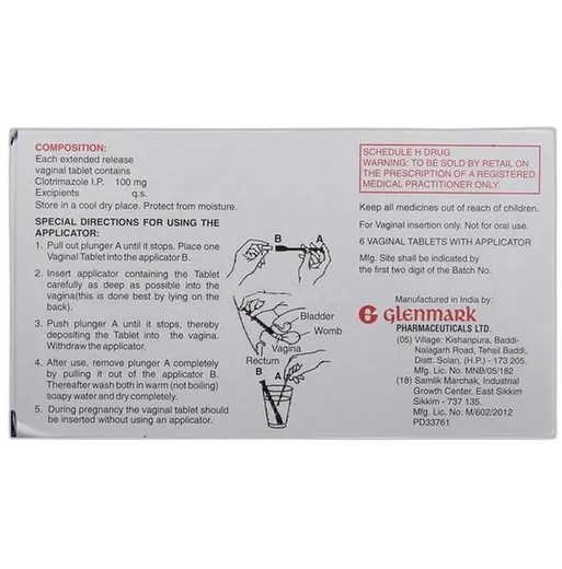 candid v6 vaginal tablet 6's